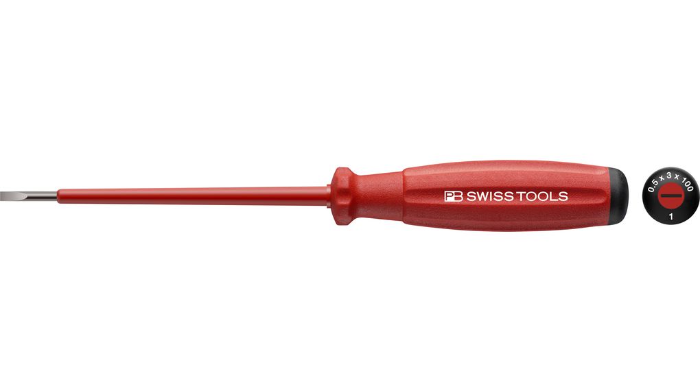 KS TOOLS Schlitzschraubendreher, Isoliert 1000 V, 3,5 X 100 Mm – Sicher Für Elektroarbeiten